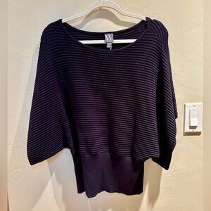 Worthington Black Ribbed sweater